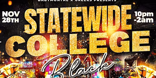 Statewide college black party