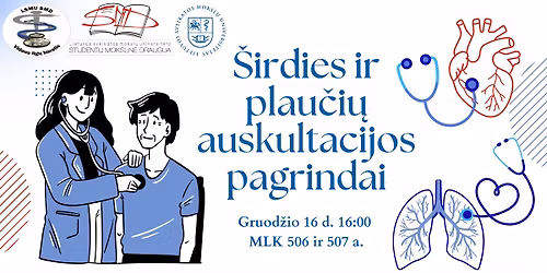 \u0160irdies ir plau\u010di\u0173 auskultacijos pagrindai