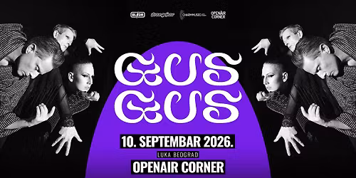 GusGus @ OpenAir Corner Luka Beograd | 10.09.