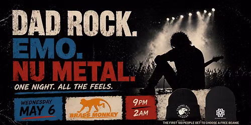 Dad Rock \u2022 Emo \u2022 Nu Metal Night & Beanie Giveaway