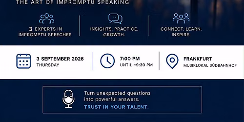 Public Speaking: Impromptu Speaking Workshop