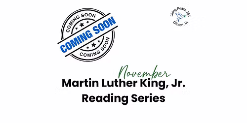 November Martin Luther King, Jr. Reading Series
