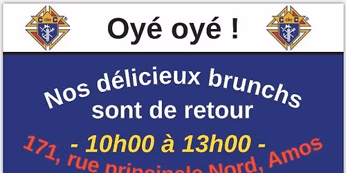 Brunch des Chevaliers de Colomb - 16 novembre 2025