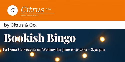 Bookish Bingo by Citrus & Co.