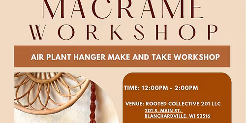 Air Plant Hanger Make & Take Workshop