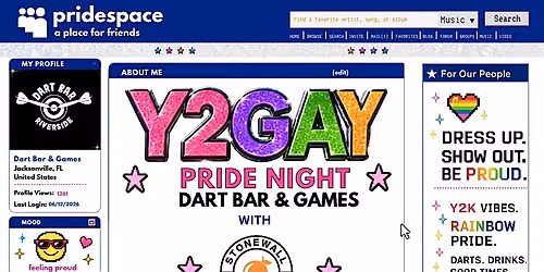 Y2Gay Pride Night — Dart Bar & Games
