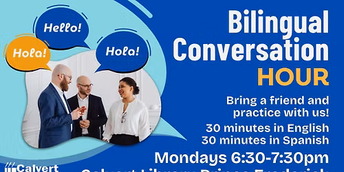 Bilingual Conversation Hour: Spanish-English (PF) - Bring a friend and practice with us!