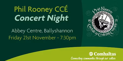 Phil Rooney CC\u00c9 November Branch Concert\/Showcase