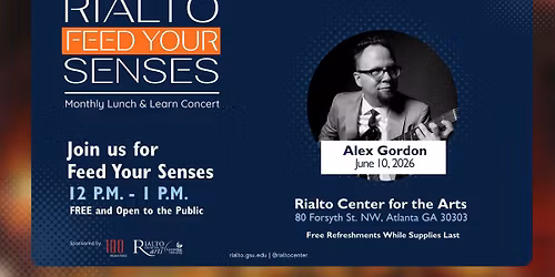 Feed Your Senses: Lunchtime Concert featuring Alex Gordon
