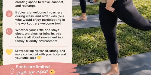 Barre with Babes at Kinderberg Park 