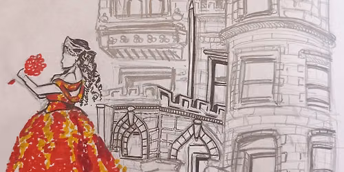 EXTRA POPup - Joslyn Castle & Cathedral District Art Walk Demo (Show up+Sketch)