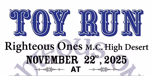 Righteous Ones M.C Annual Toy Run