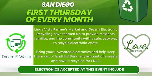 E-Waste Recycling @ Linda Vista Farmers Market