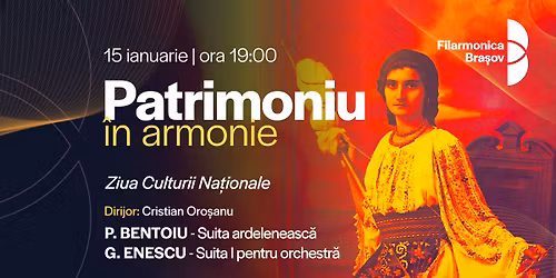 Patrimoniu \u00een armonie: Concert cu Orchestra Filarmonicii Bra\u0219ov | Invitat: Claudiu Bleon\u021b