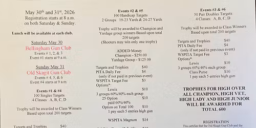Bellingham Gun Club and Old Skagit PITA shoot