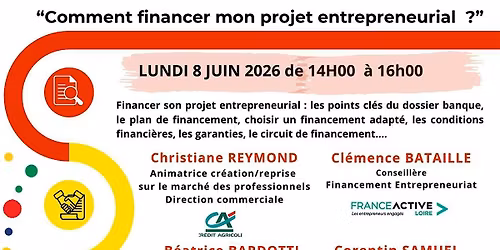 Atelier Comment financer mon projet entrepreneurial ?