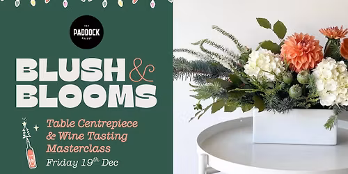 Blush and Blooms - Festive Table Centrepiece