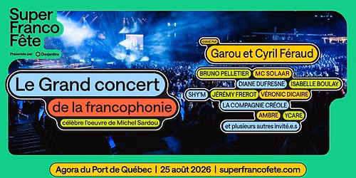 Le Grand concert de la francophonie c\u00e9l\u00e8bre l'oeuvre de Michel Sardou