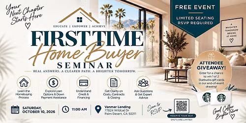 First Time Home Buyer Seminar
