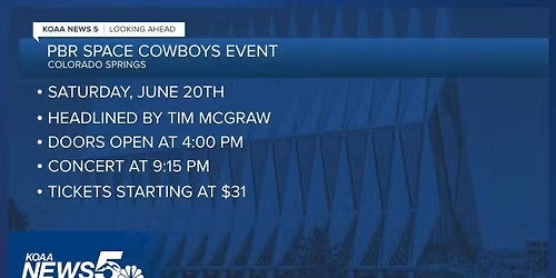 PBR Space Cowboys - Tim McGraw at Falcon Stadium