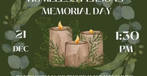 Chico Homeless Persons' Memorial Vigil at The Hands