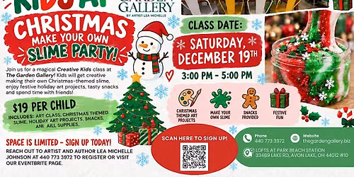 Creative Kids Christmas Themed Make Your Own Slime Party!