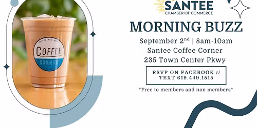 Santee Chamber September 2026 Morning Buzz