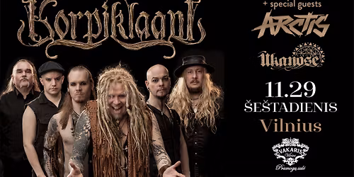 KORPIKLAANI - Baltic tour 2025 + special guests ARCTIS and \u016aKANOSE - Vilnius