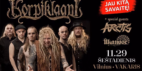 KORPIKLAANI - Baltic tour 2025 + special guests ARCTIS and \u016aKANOSE - Vilnius