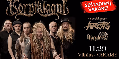 KORPIKLAANI - Baltic tour 2025 + special guests ARCTIS and ŪKANOSE - Vilnius