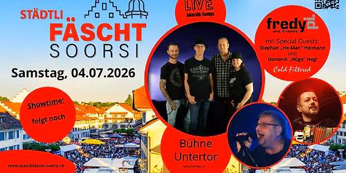 Fredy Pi. & friends (PLUS Special-Guest) - LIVE @ St\u00e4dtlif\u00e4scht Sursee (B\u00fchne Untertor)