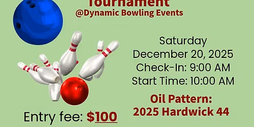 Scratch 6 Gamer Year End Tournament-$100 Entry Fee-1st-$700 Guaranteed