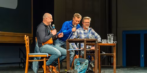 Ji\u0159\u00ed Langmajer, Petr Hork\u00fd, Honza Tr\u00e1va Tr\u00e1vn\u00ed\u010dek - Cestovatelsk\u00e1 talkshow: Je\u0161t\u011b jsme neskon\u010dili |