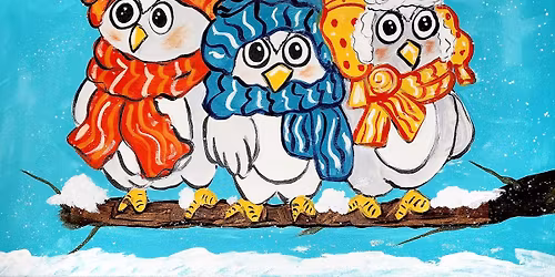 Winter Owls Paint Party - Amherst