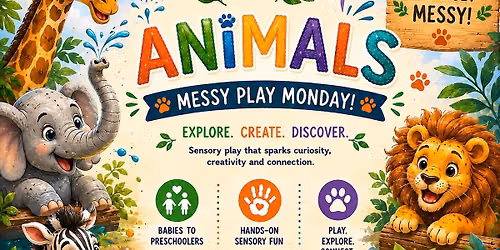 Animals Messy Play Monday \ud83e\udd81\ud83c\udf3f | Sensory Play (Evans)