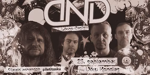 DND \/ 25. septembril \/ kell 20:00 \/ V\u00f5ru Kandles