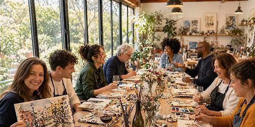 Amsterdam Art & Wine: Watercolor for Beginners!