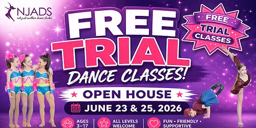FREE Dance Classes + Open House (Ages 3\u201317)