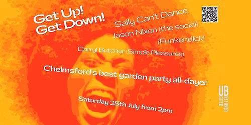 Get up! Get down! garden party all-dayer at the United Brethren