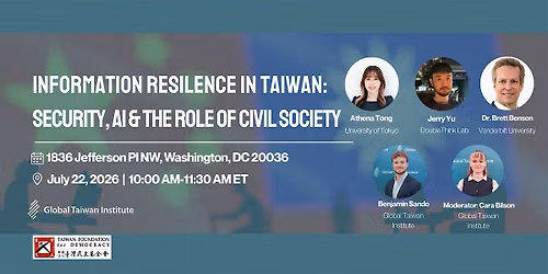 Information Resilience in Taiwan: Security, AI & Civil Society