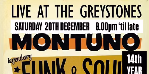 LEGENDARY FUNK & SOUL REVUE with MONTUNO and Special Guests