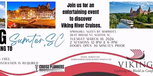Viking Cruise Line is Coming to Sumter!
