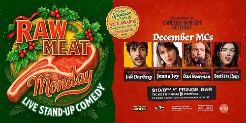 Raw Meat Monday, Live Stand Up Comedy