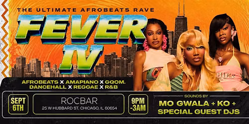 Labor Day Weekend Sunday Funday @Rocbar Afrobeats Amapiano & Top 40 9PM-3A