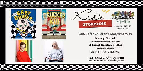 Vehicle Themed Storytime with Nancy Goulet & Carol Gordon Ekster