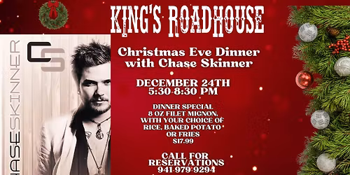Christmas Eve Dinner withe Chase Skinner!