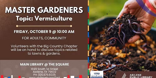 Master Gardeners Series: Vermiculture (Main Library)