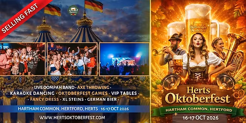 Hertfordshire Oktoberfest 2026 - Saturday evening Session