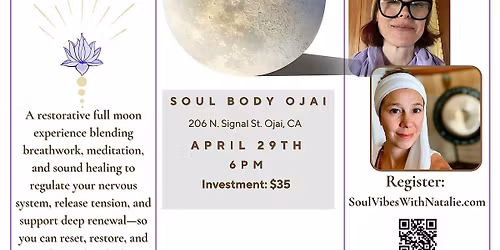 Bloom & Restore: Full Moon Meditation + Sound Healing
