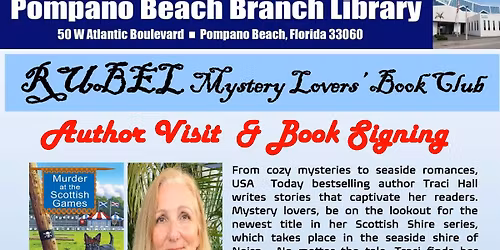 Pompano Beach Library author Traci Hall, interviewed by Patrick Kendrick